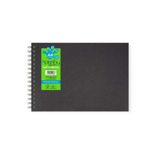 Picture of 300GSM A4 SPIRAL LANDSCAPE SKETCH PAD 20 PAGES